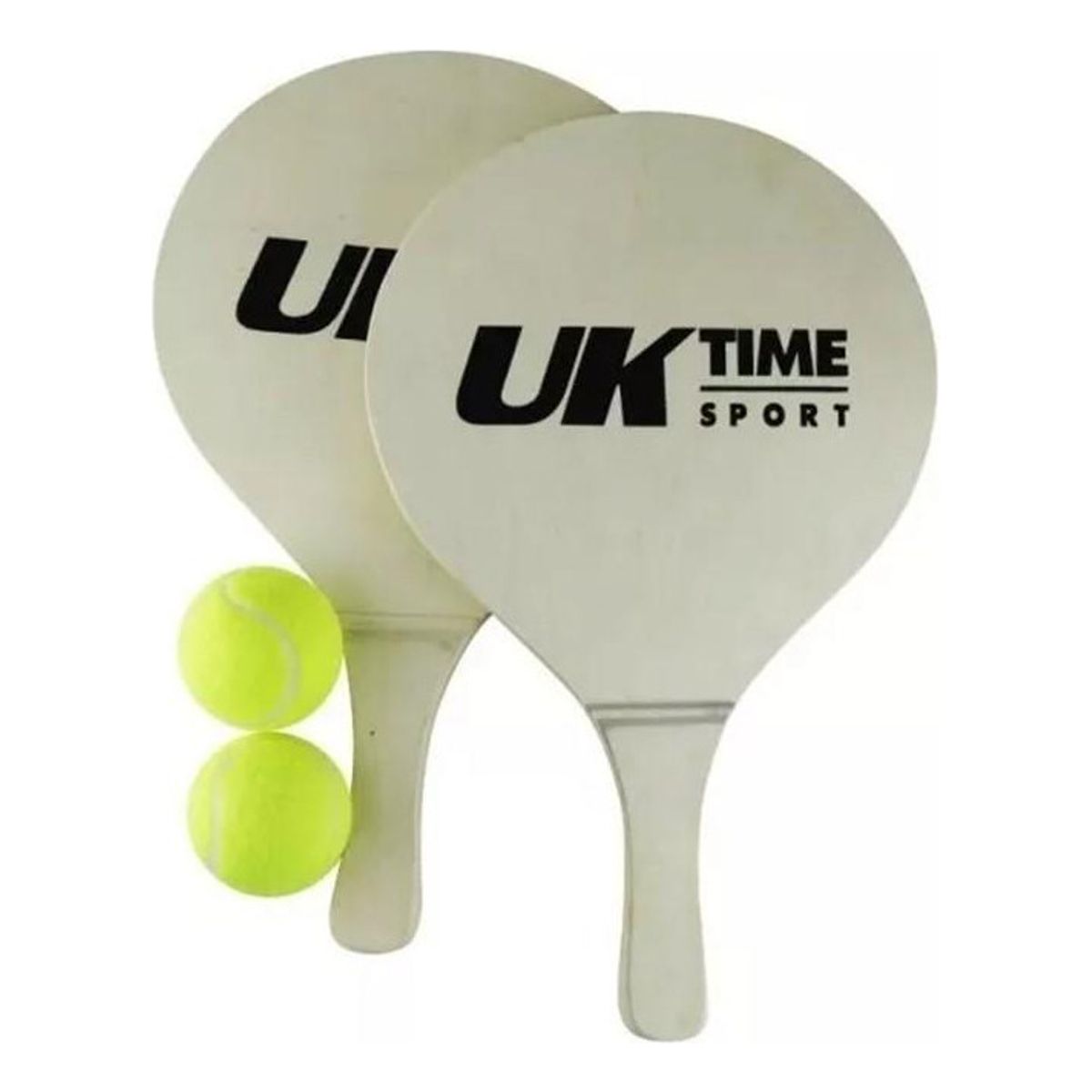 UK TIME - Par Paletas Playa Con 2 Pelotas De Beach Tenis