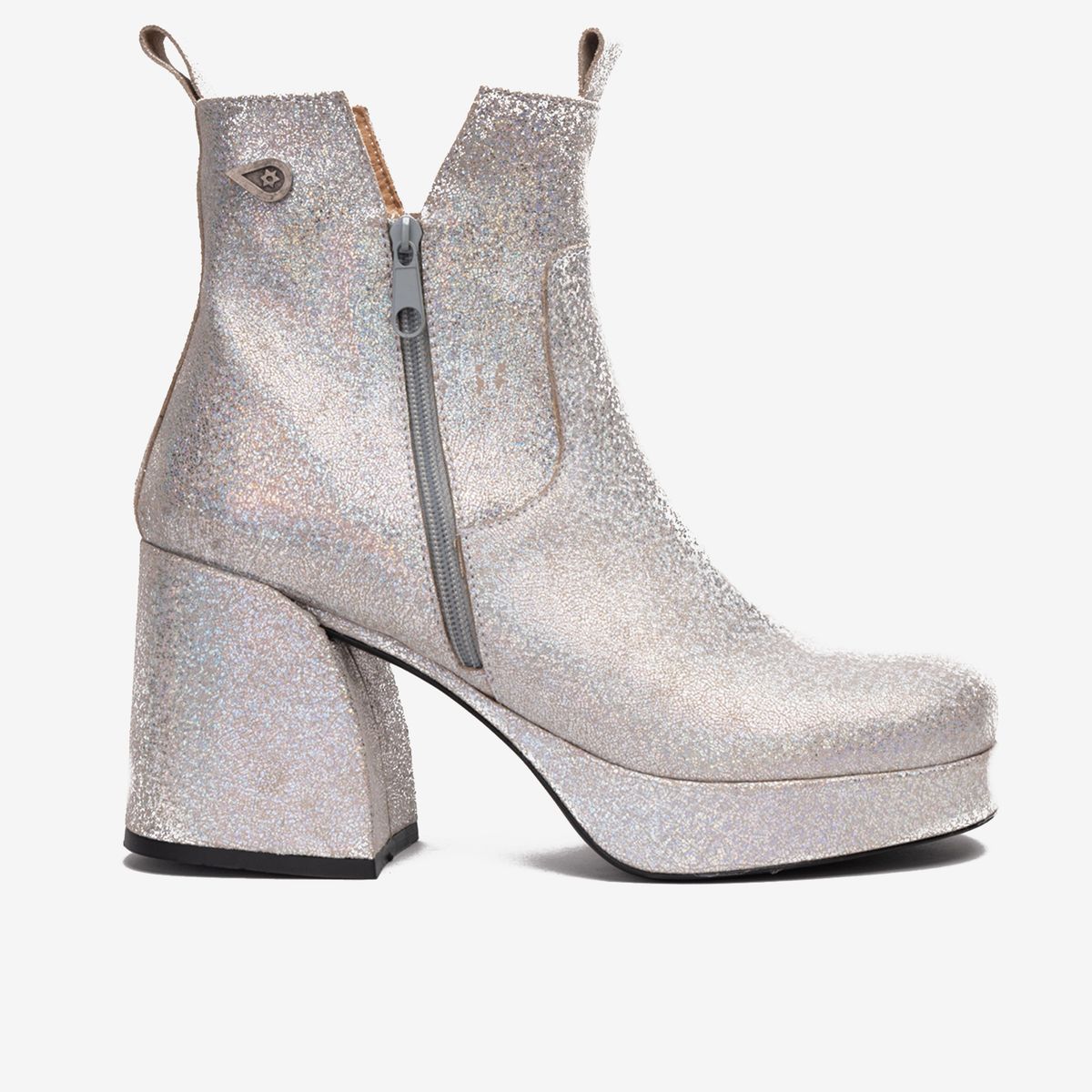 LANDAZURI - Botín Aspasia Glitter Cuero Landazuri