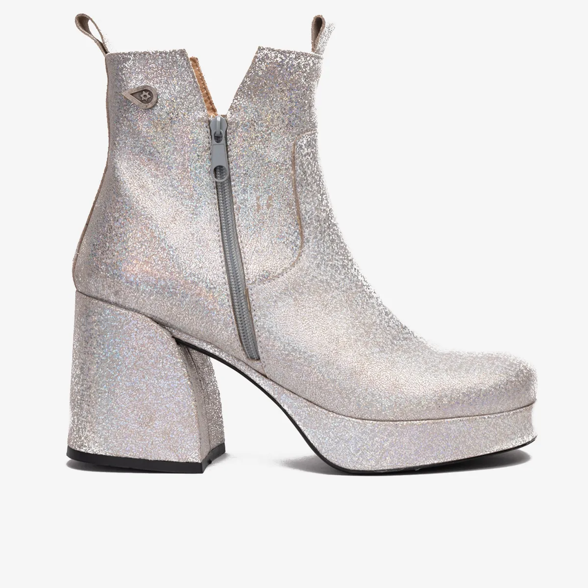 LANDAZURI - Botín Aspasia Glitter Cuero Landazuri