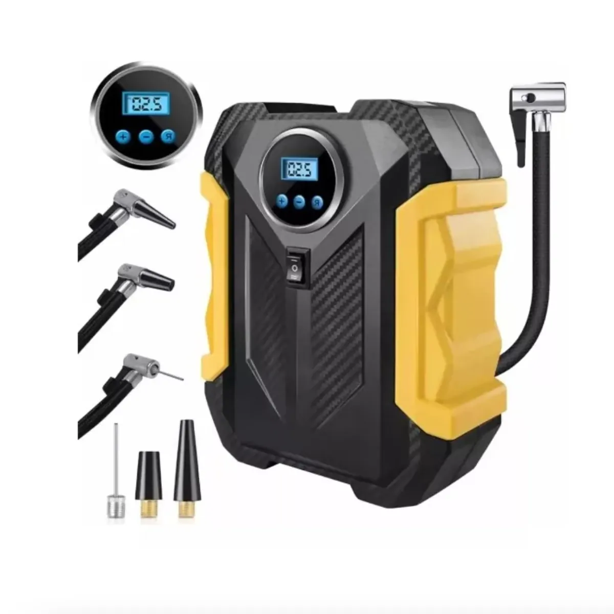 GENERICO - Compresor Inflador De Neumaticos Compresor Aire Portatil