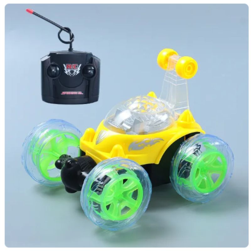 GENERICO - Auto A Control Remoto Luces Sonido 360 Grados Auto Loco-A