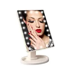 GENERICO - Espejo De Maquillaje Con Pantalla Touch Y Luces Led USB.