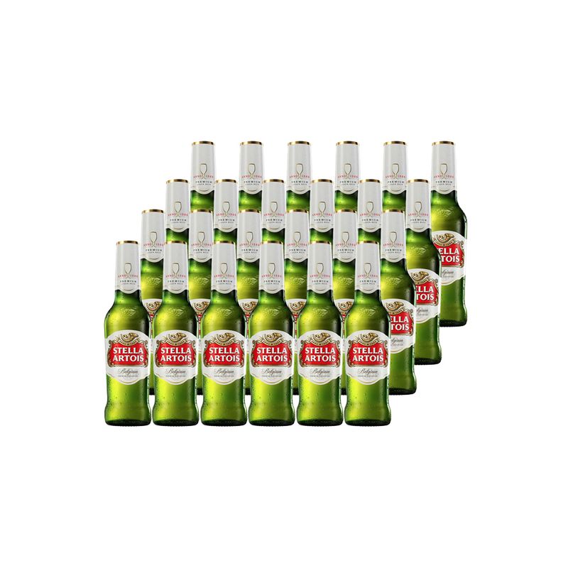 STELLA ARTOIS - 24x Cerveza Stella Artois Botellín 5,2° 330cc