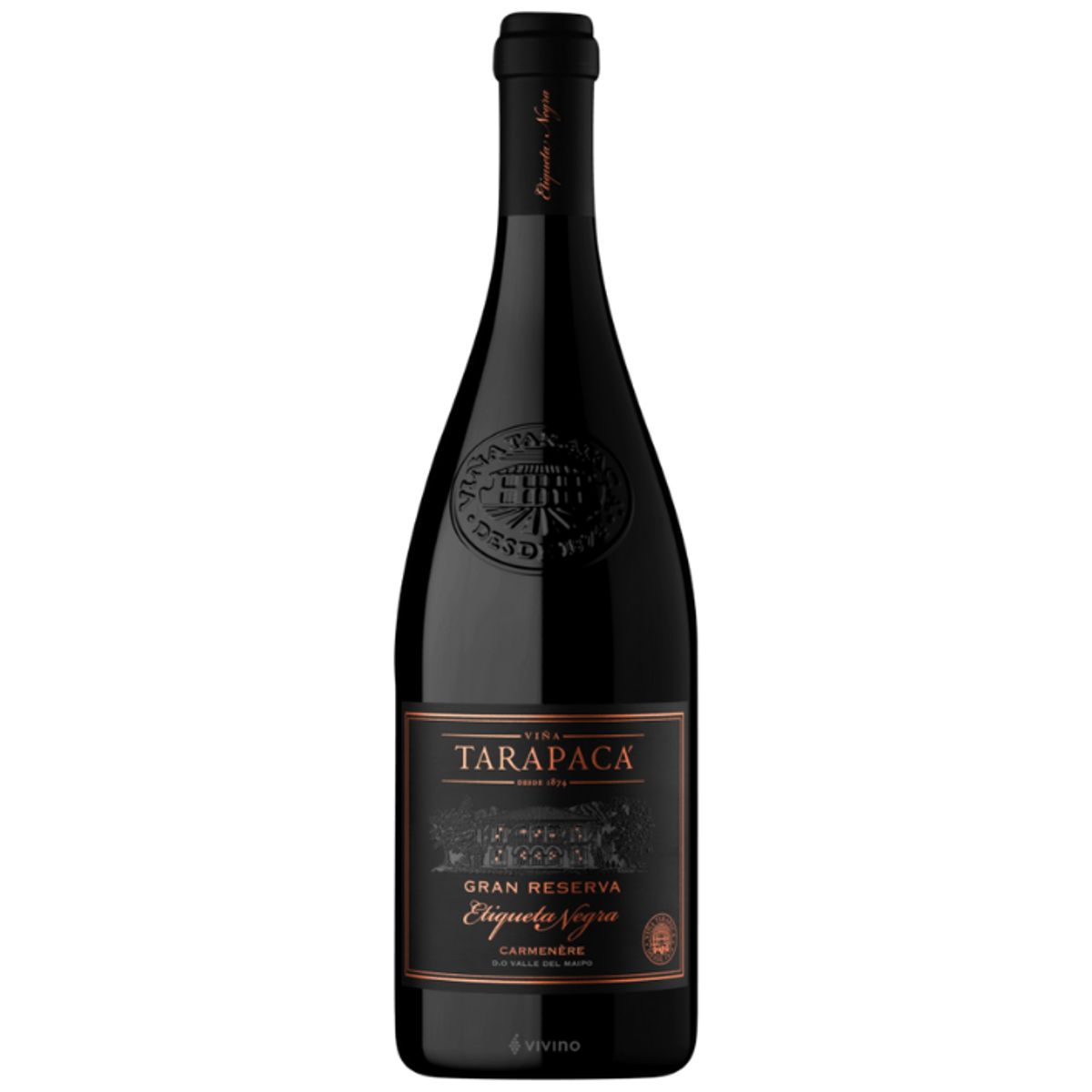 TARAPACA - Vino Tarapacá Gran Reserva Etiqueta Negra Carmenere