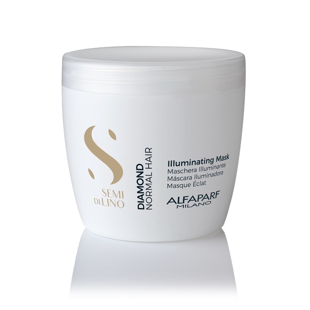 ALFAPARF MILANO - MASCARILLA ALFAPARF SEMI DI LINO BRILLO DIAMOND 500 ML..-