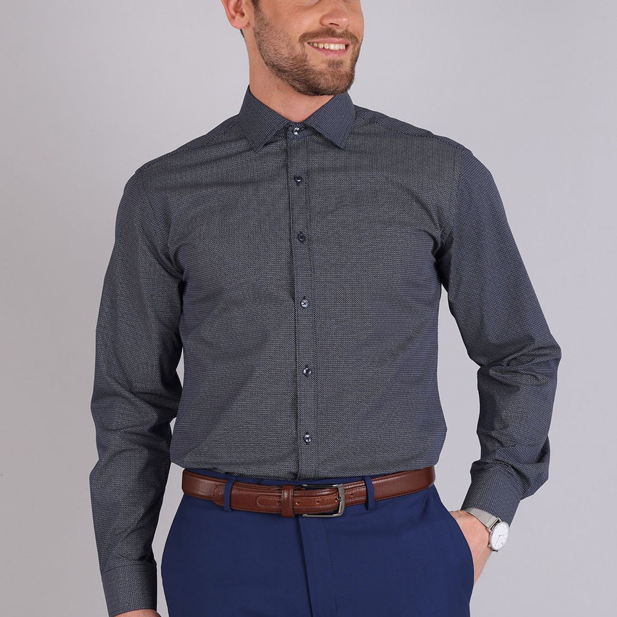 VAN HEUSEN - Camisa Formal Mini Print Van Heusen VAN HEUSEN