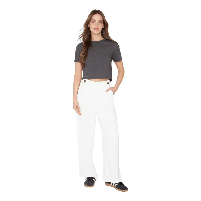 JACINTA TIENDA - Pantalón Elsa blanco Jacinta Tienda