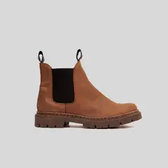 TRAUKO - Zapato Cuero Mujer Café Boston
