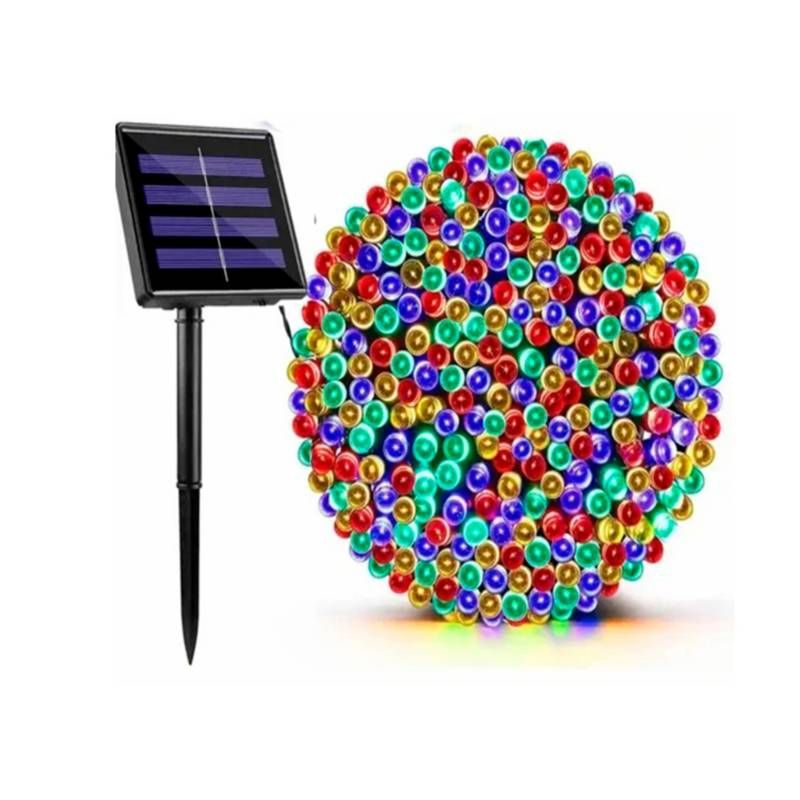 GENERICO - Luces Solares de Navidad 10 Metros 100 Led 4 Colores