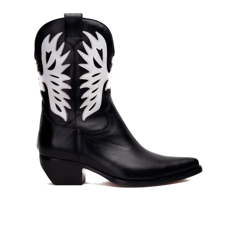 LANDAZURI - Bota Cuero Vaquera Altar Negro Landazuri