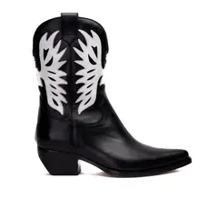 LANDAZURI - Bota Cuero Vaquera Altar Negro