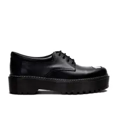 LANDAZURI - Zapato Cuero Caspia Negra Espejo