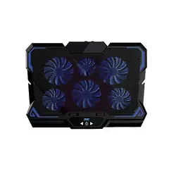 DBLUE - GAMING PORTÁTIL ENFRIADOR CON 5 VENTILADORES.