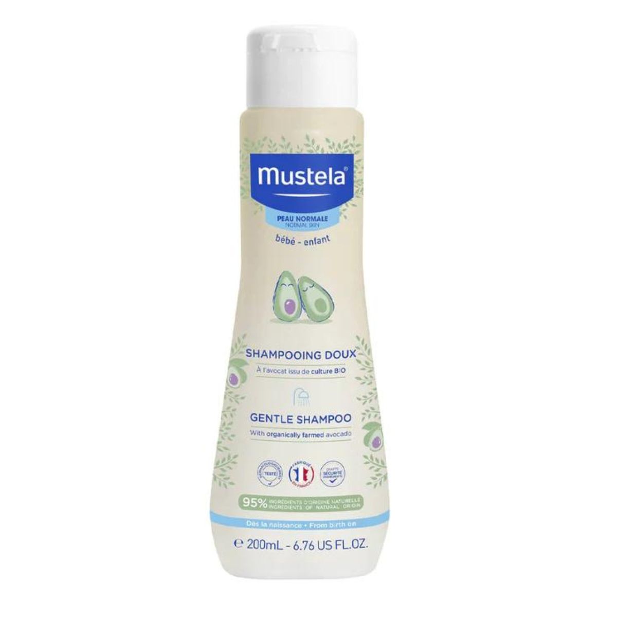 MUSTELA - Shampoo Suave Hipoalergenico sin lagrimas Bebe Mustela 200ml