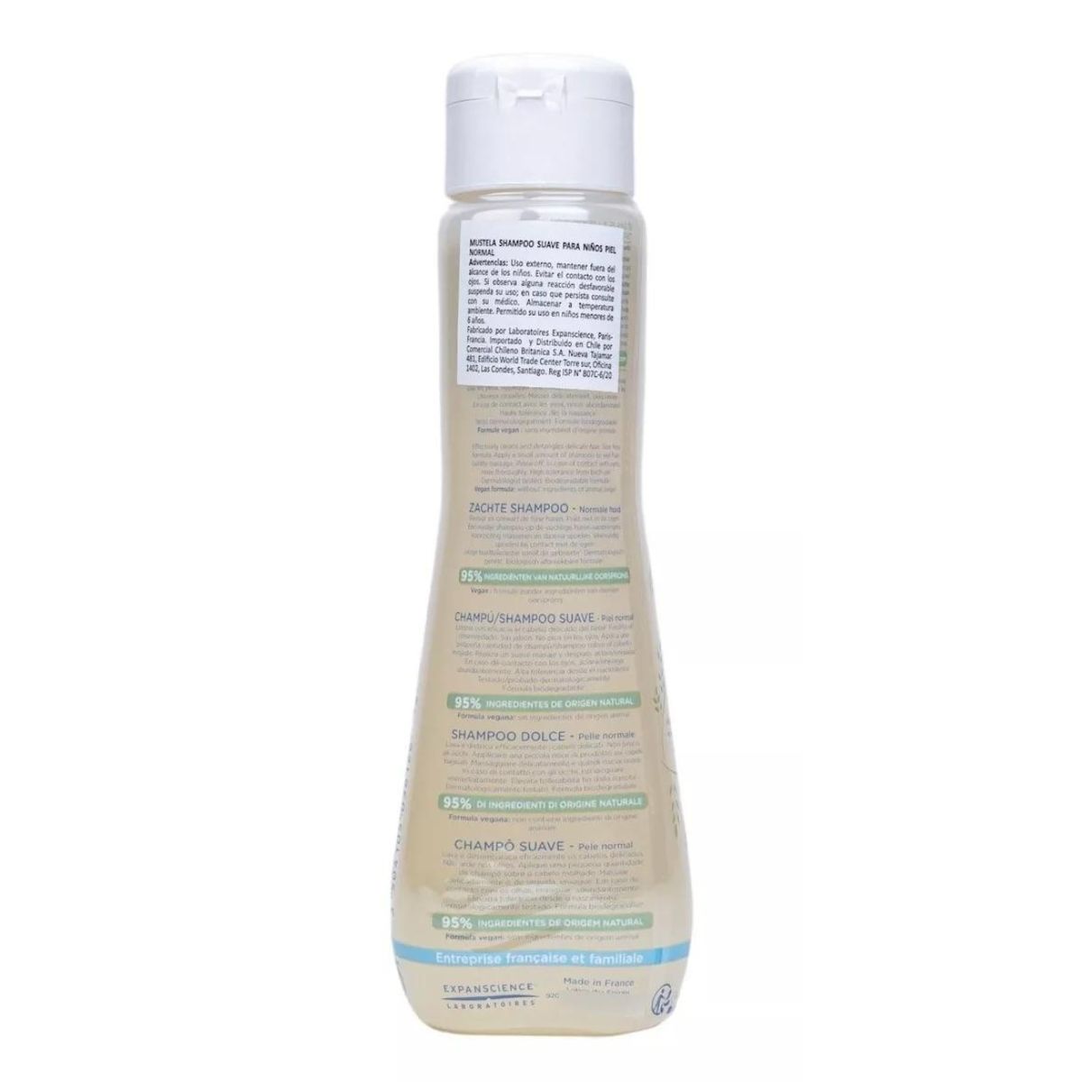 MUSTELA - Shampoo Suave Hipoalergenico sin lagrimas Bebe Mustela 200ml