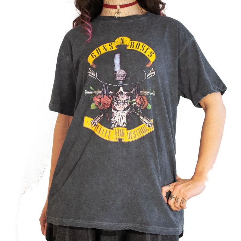 ROCK OFF OFFICIALLY LICENSED PRODUCTS - Polera original de Guns N Roses con diseño de logo Appetite