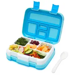 LUNCH - Lonchera portátil para niños estilo Bento Azul Antiderrames