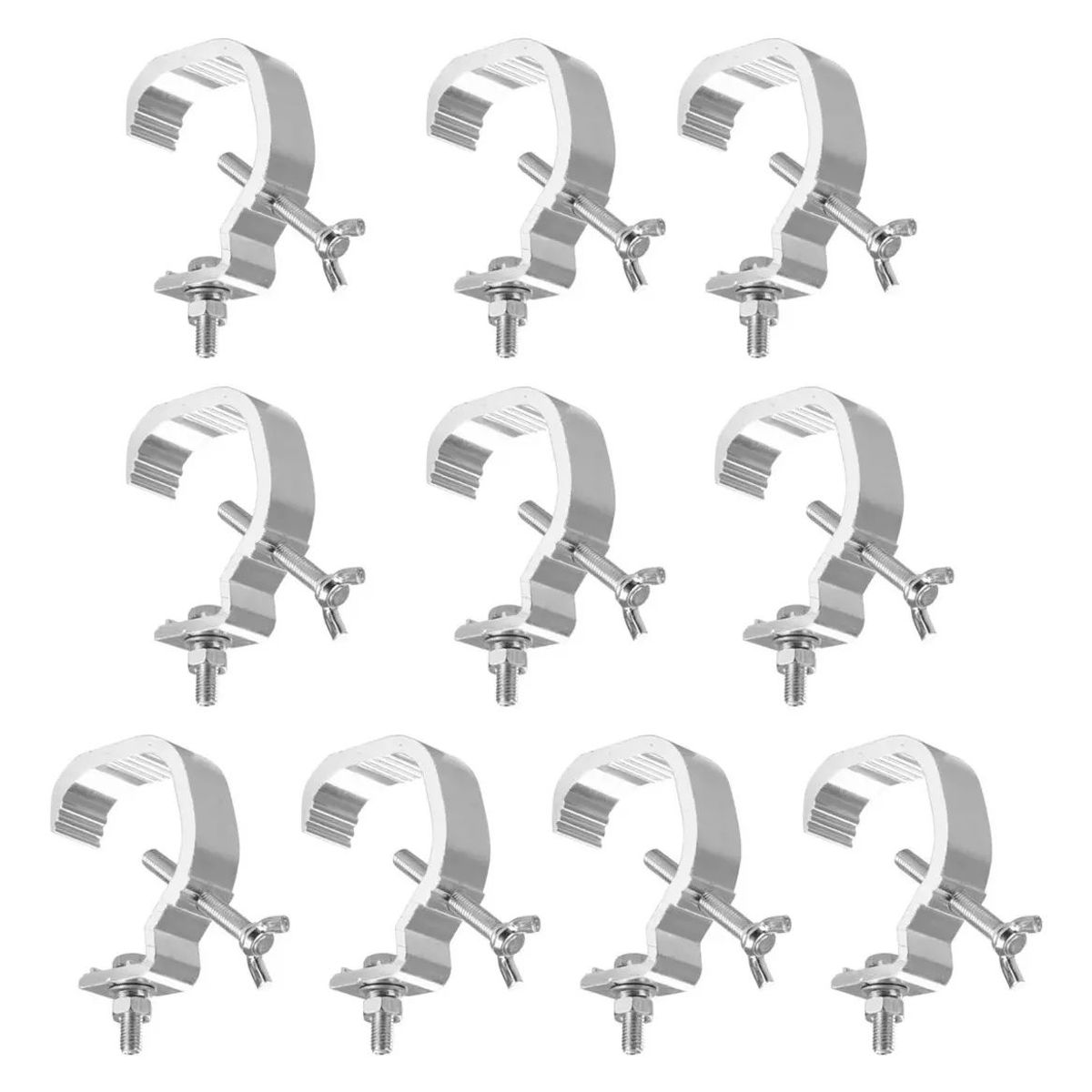 KUANGYE - 10 Pzs Clamp Hamburguesa Soporte Aluminio Gancho Para Luces