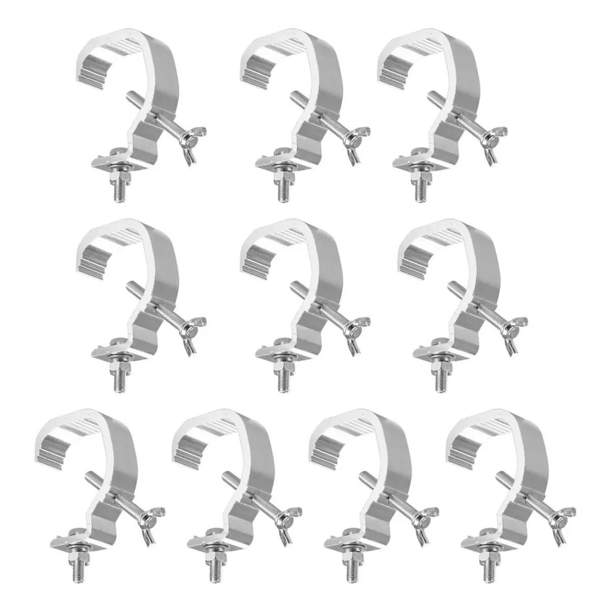 KUANGYE - 10 Pzs Clamp Hamburguesa Soporte Aluminio Gancho Para Luces