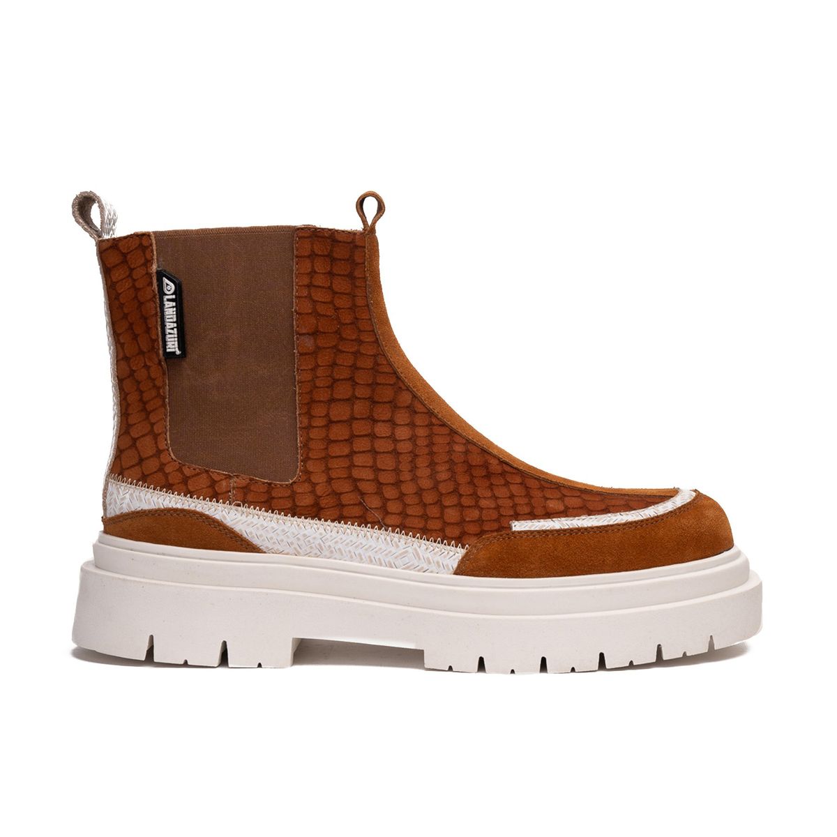 LANDAZURI - Botín Cuero Gaff Coco Café Landazuri