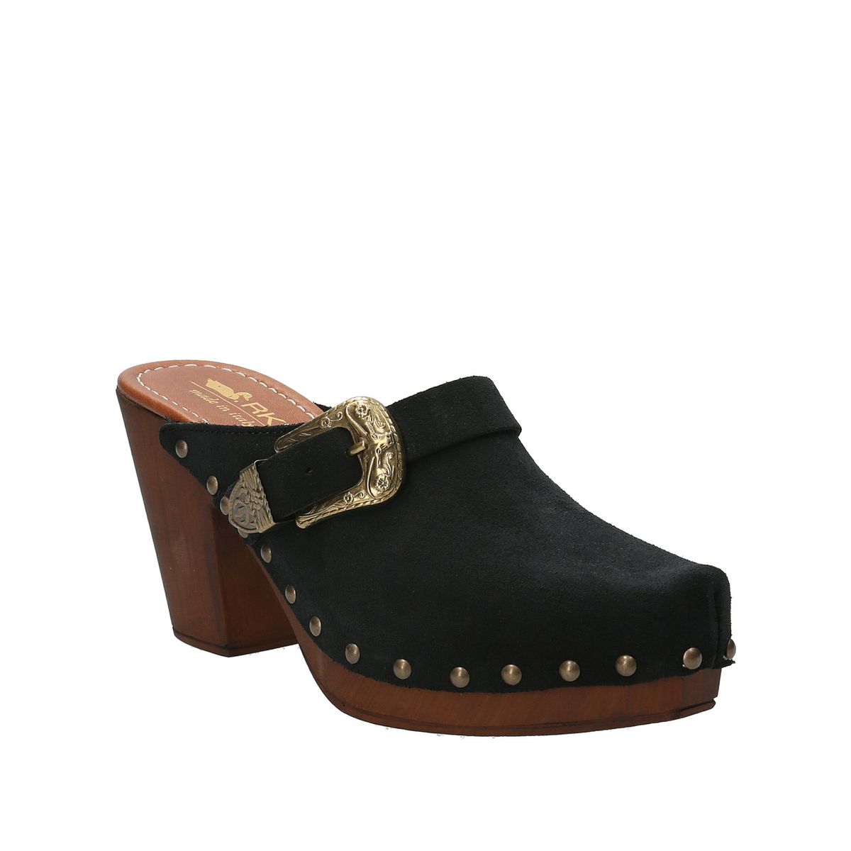 ROCKFORD - Sueco Cuero Mujer Padua Negro ROCKFORD