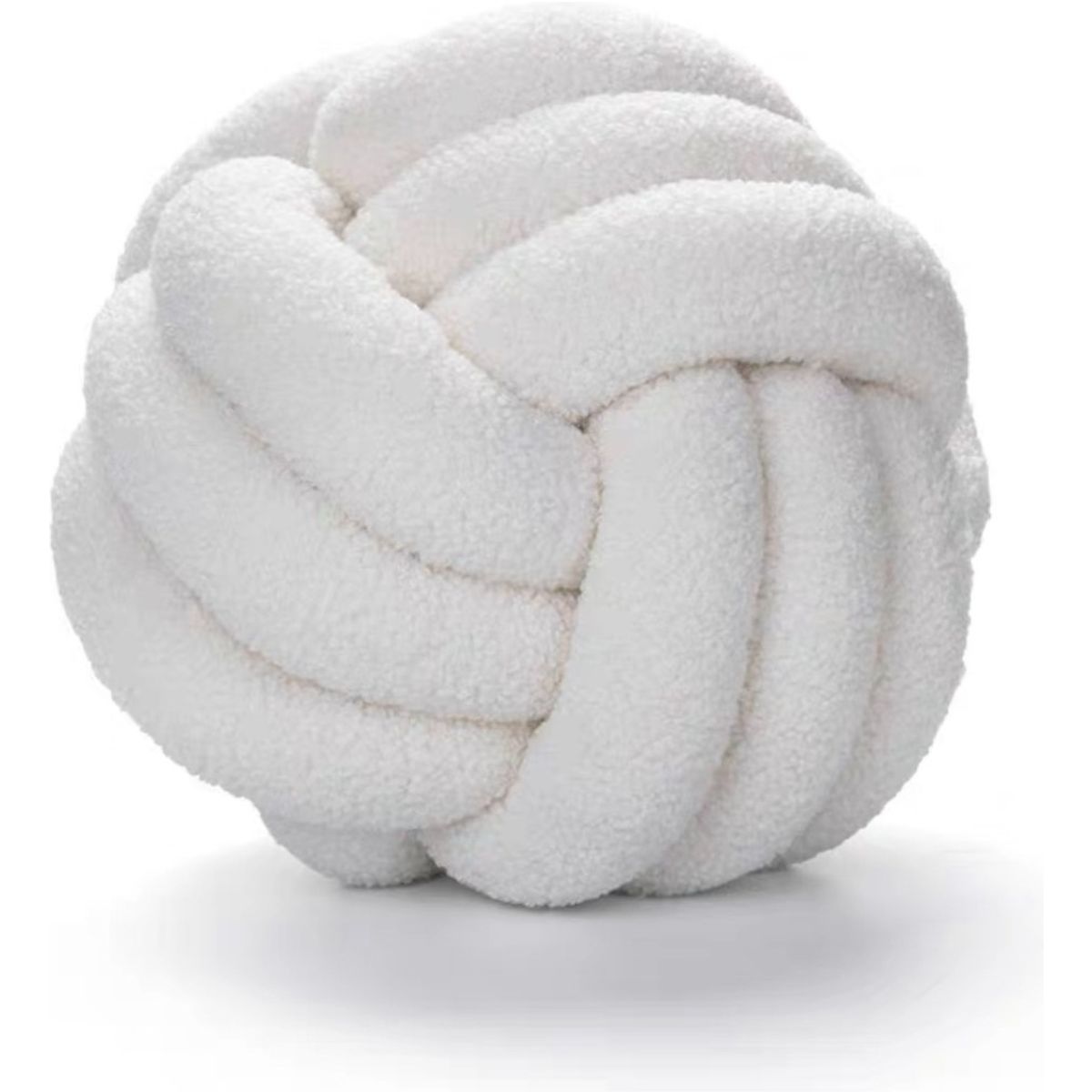 GENERICO - Cojin Decorativo Modelo Nudo Acolchado Color Blanco