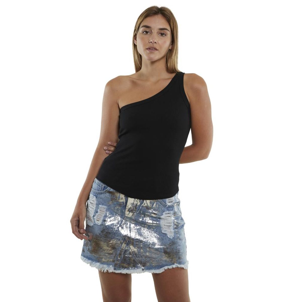 DIVINO JEANS - Polera Angara II Negra Divino Jeans