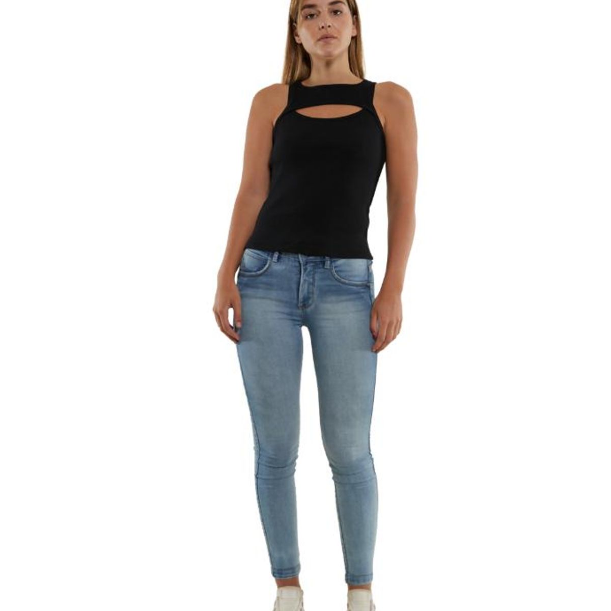 DIVINO JEANS - Polera Moscova I Negra Divino Jeans