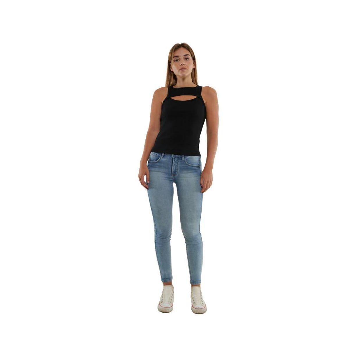 DIVINO JEANS - Polera Moscova I Negra Divino Jeans