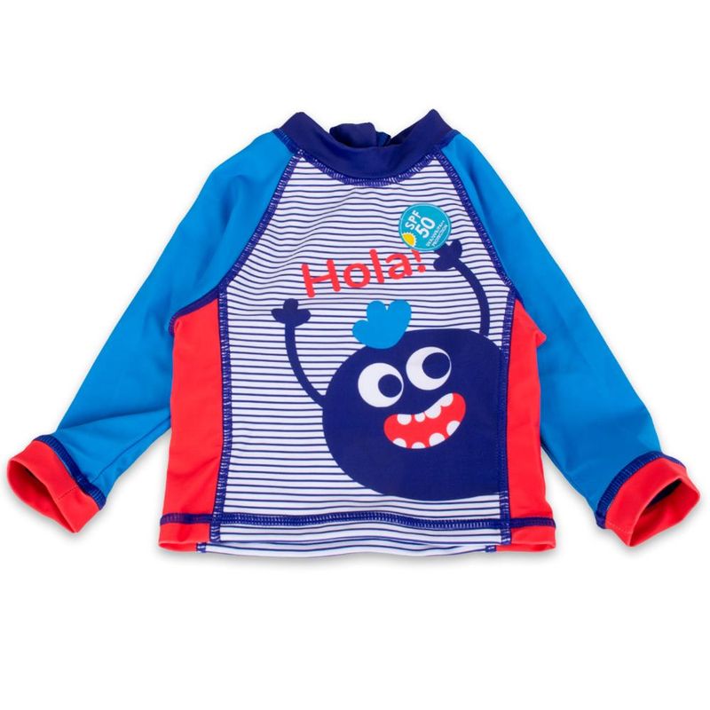 PILLIN - Polera UV y Gorro Bebé Niño Azul Pillin - Azul