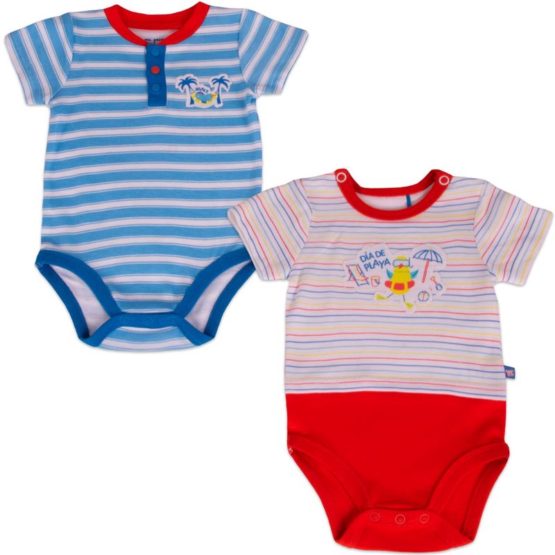 PILLIN - Set 2 pzas Body Bebe Niño Multicolor Pillin PILLIN