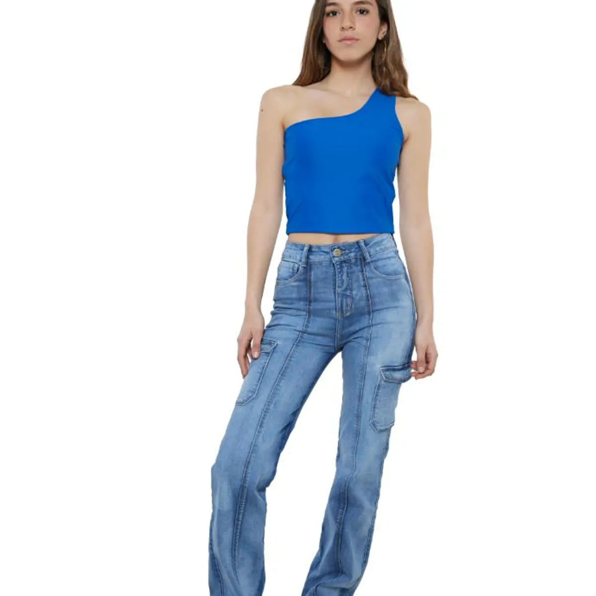 DIVINO JEANS - Polera Michigan II Azulina Divino Jeans