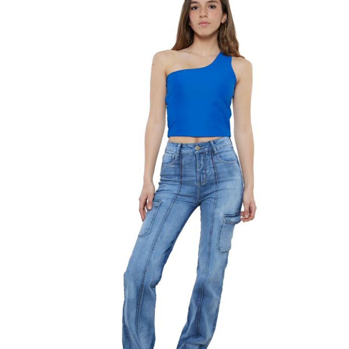 DIVINO JEANS - Polera Michigan II Azulina Divino Jeans