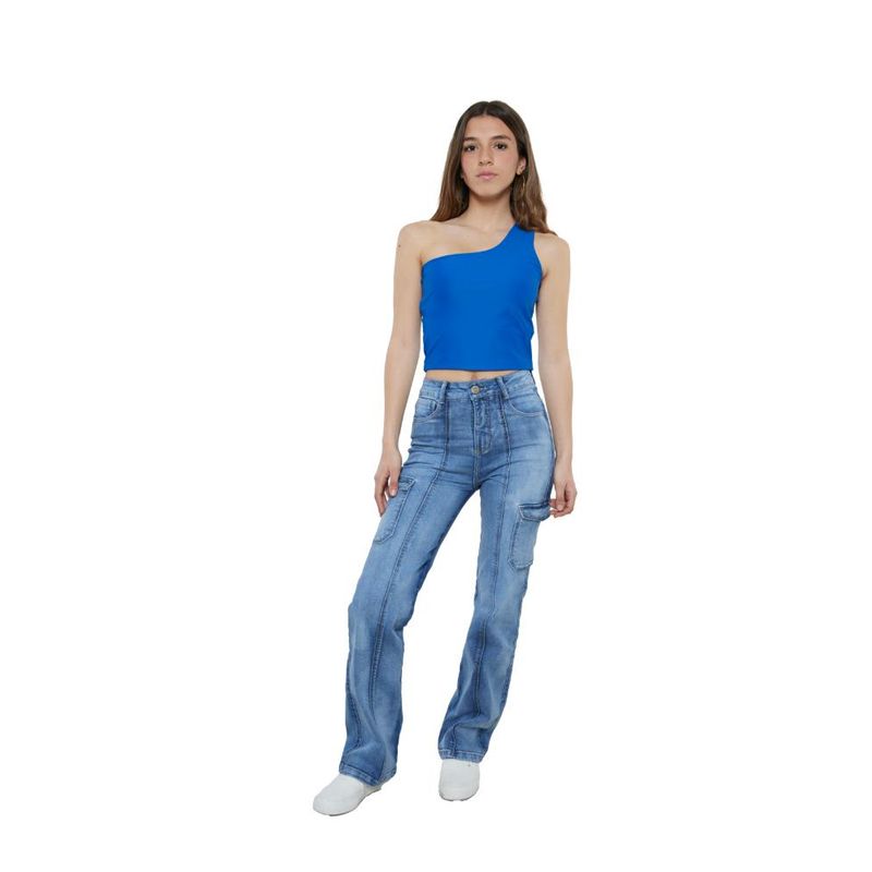 DIVINO JEANS - Polera Michigan II Azulina Divino Jeans - Azul