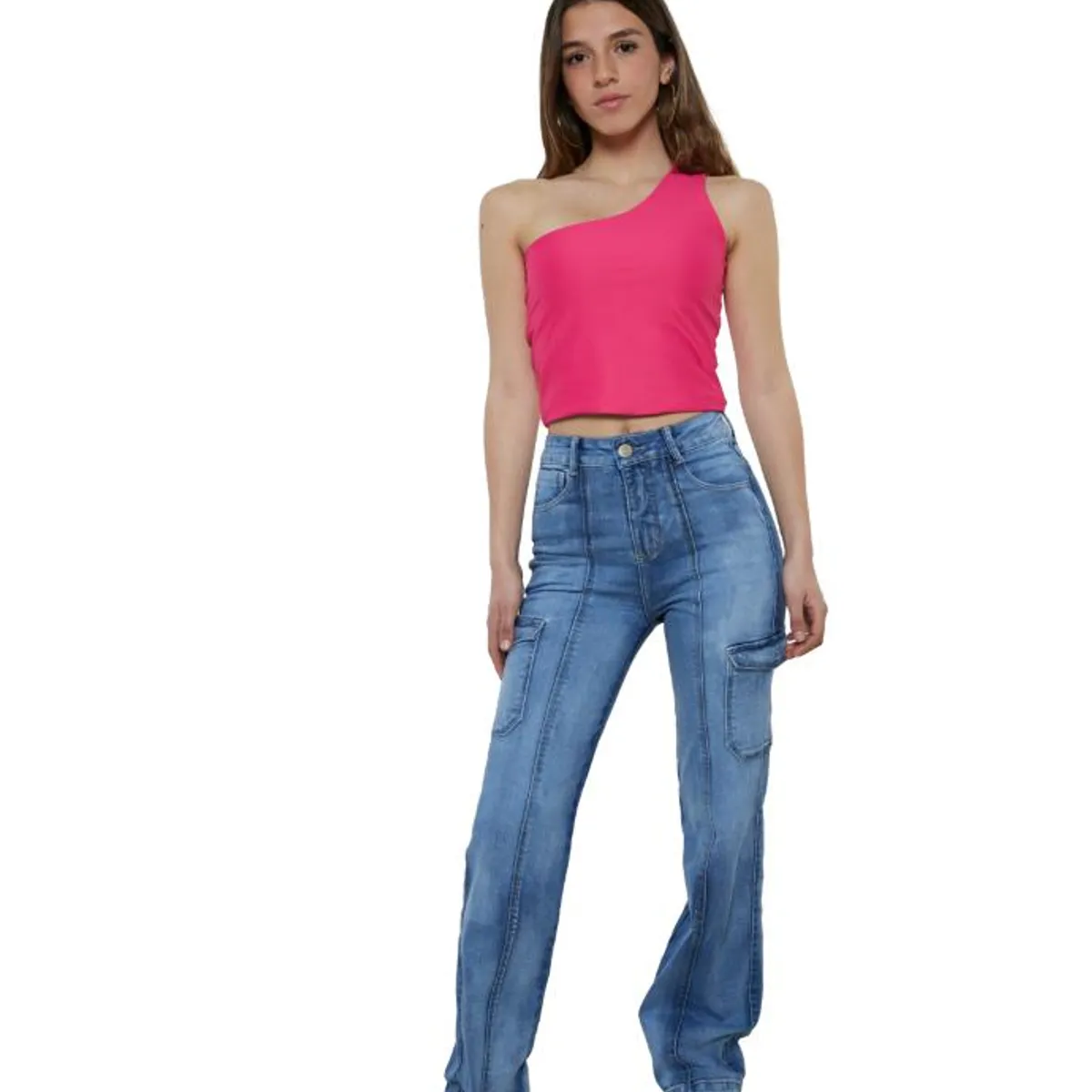 DIVINO JEANS - Polera Michigan III Fucsia Divino Jeans