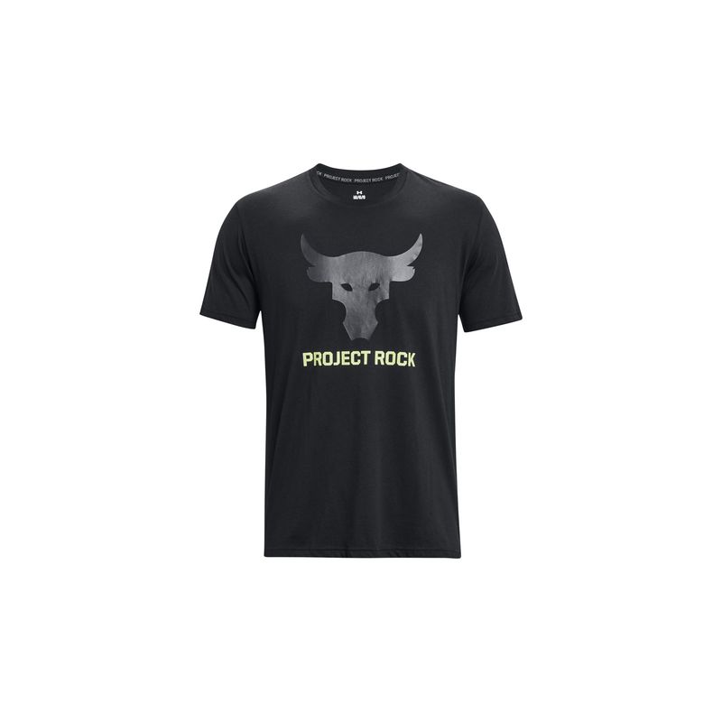UNDER ARMOUR - Polera M/C Train Project Rock Brahmanegro Hombre UNDER ARMOUR
