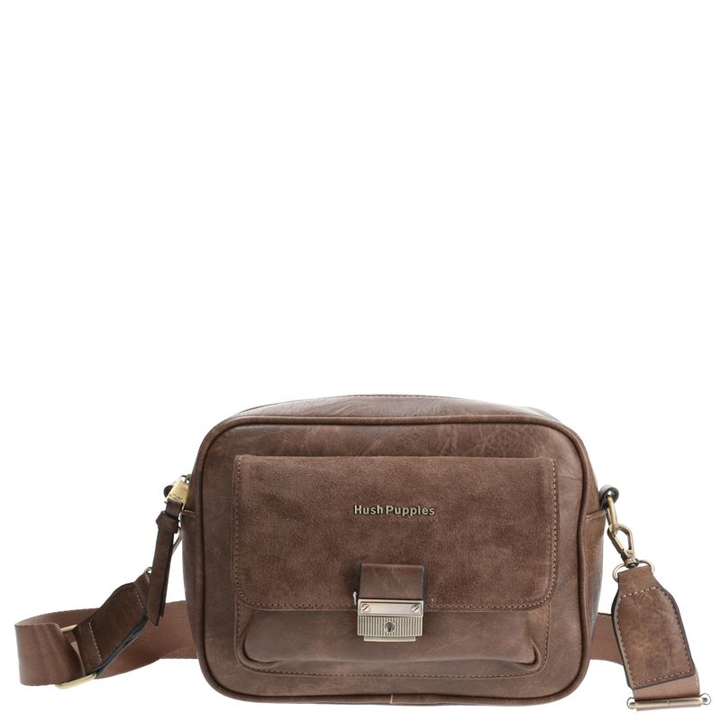 HUSH PUPPIES - Cartera Lebon Cross Café Mujer HUSH PUPPIES