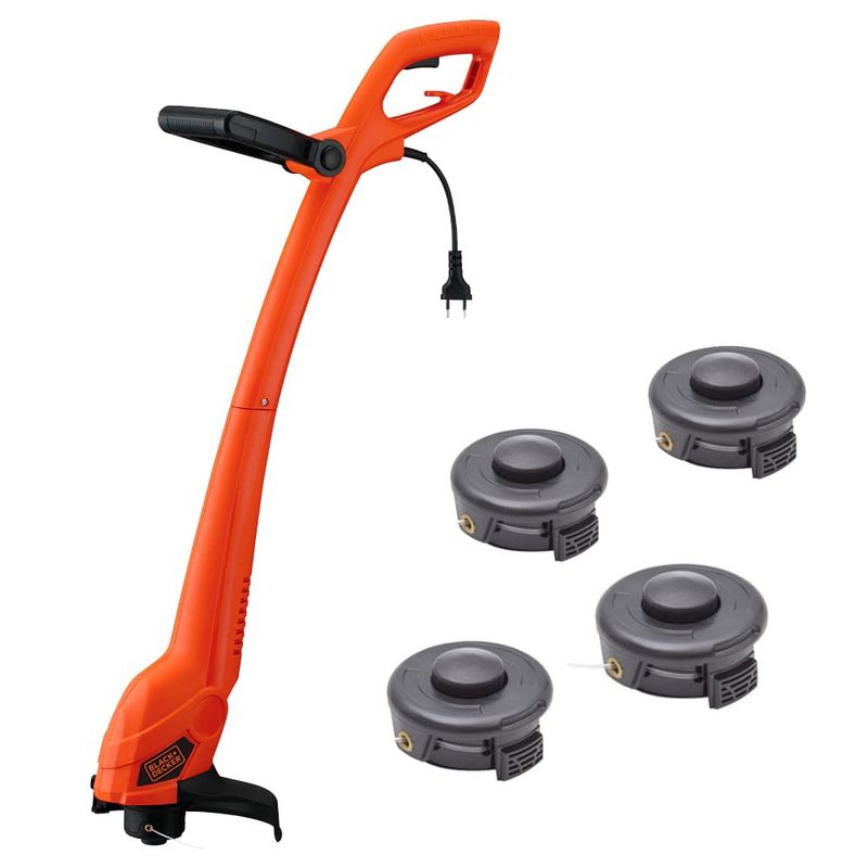 BLACK+DECKER - Orilladora de Pasto 9" 350W + 4 Carretes BLACK+DECKER