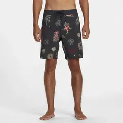 RVCA - Traje De Baño Vapigmentprntbdsh Negro Hombre