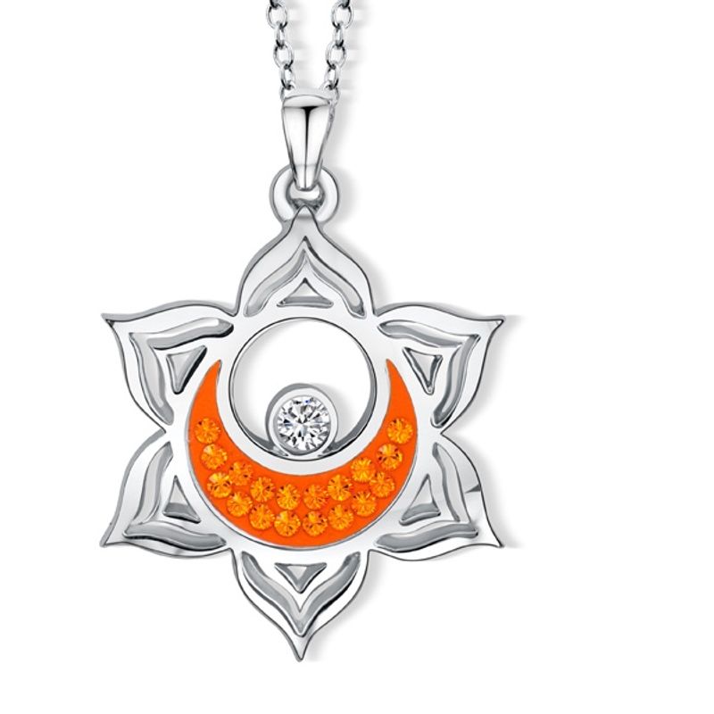 BLOOM CRYSTAL - Collar Mystic Chakra con cristales de Swarovski en plata