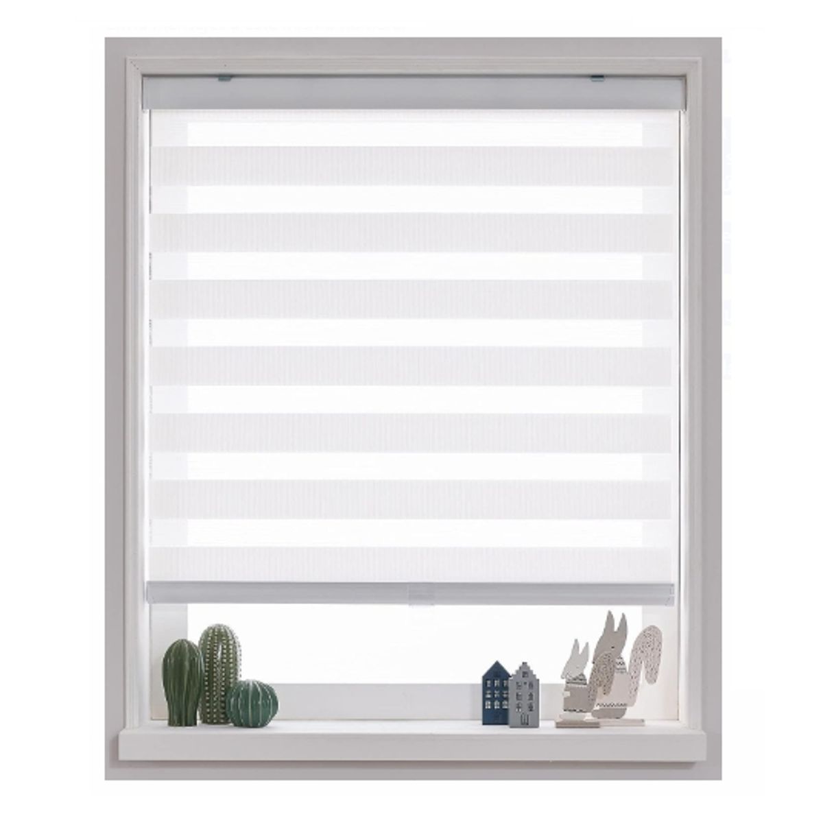 GENERICO - Cortina Roller Dúo Blanca 80x200cm