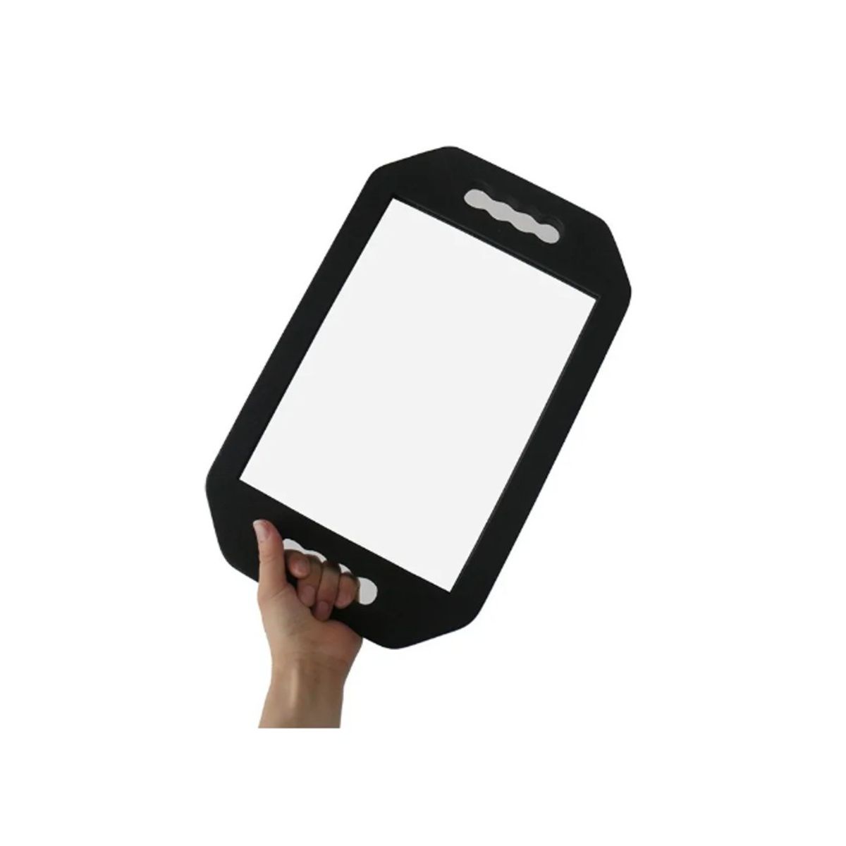 GENERICO - Espejo de peluquería con marco de esponja Negro