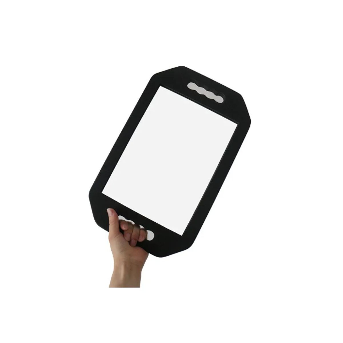 GENERICO - Espejo de peluquería con marco de esponja Negro