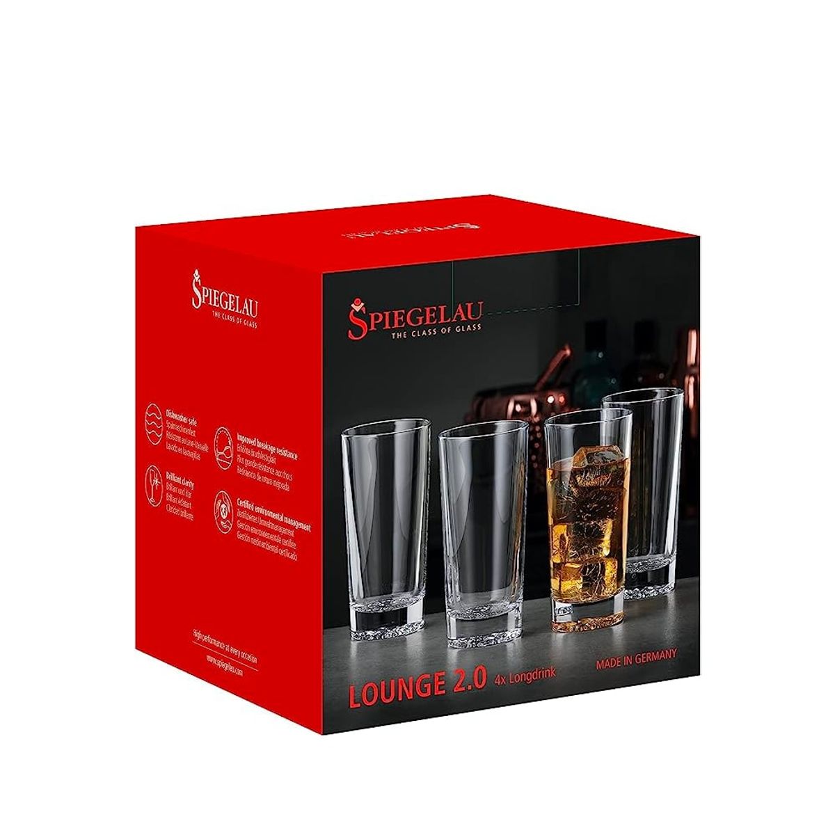SPIEGELAU - Set 4 Vasos Lounge Longdrink