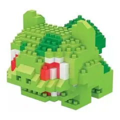GENERICO - ARMABLE 3D MICRO BLOCKS BULBASAUR 11CM 659 PIEZAS