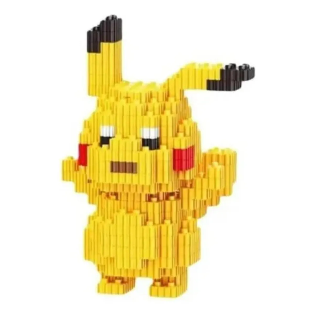 GENERICO - ARMABLE 3D MICRO BLOCKS PIKACHU 13CM 525 PIEZAS
