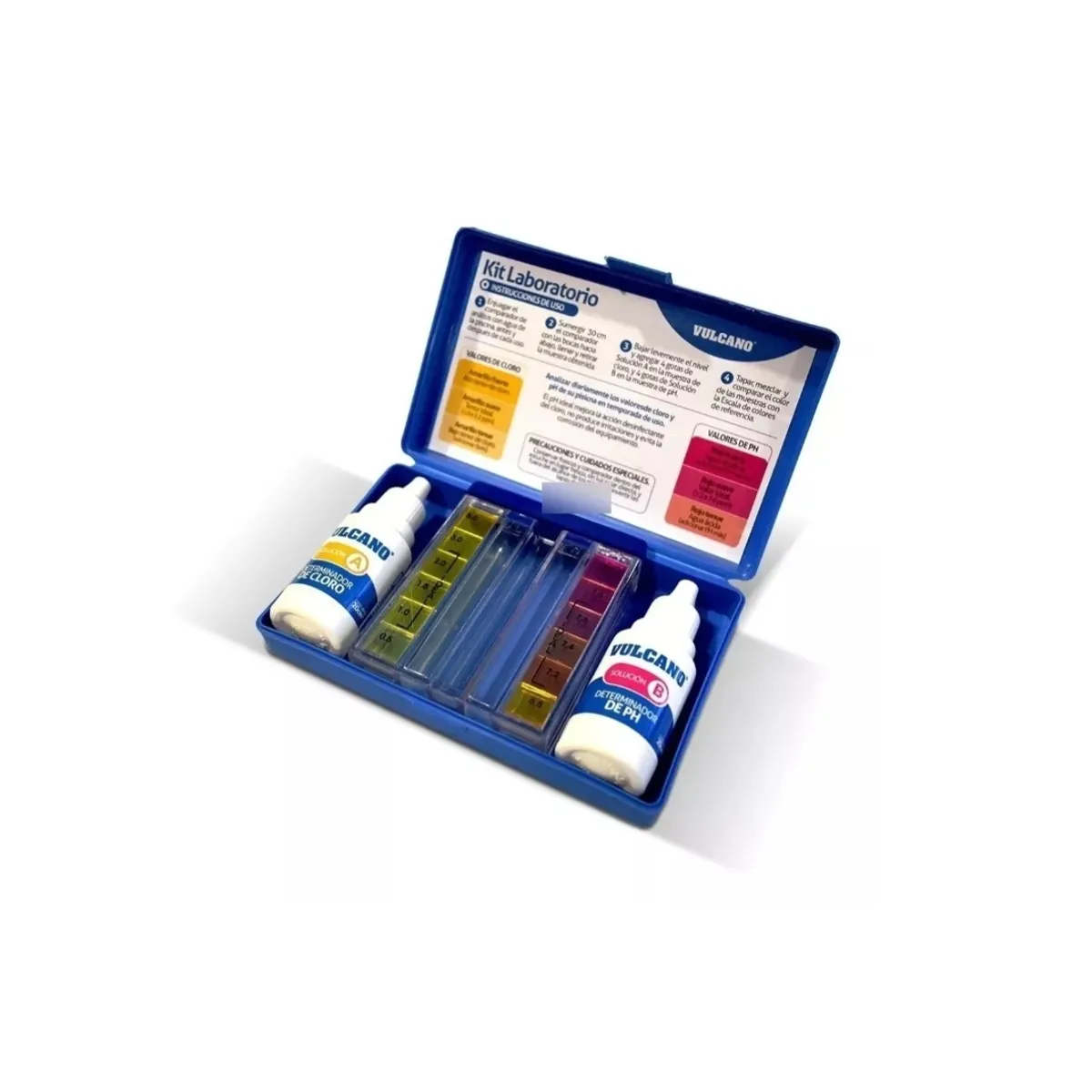 VULCANO - Kit Test Laboratorio Medidor Piscinas Ph Y Ci Marca Vulcano