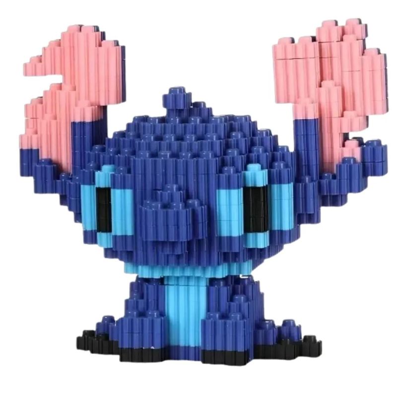 GENERICO - ARMABLE 3D MICRO BLOCKS STITCH 12CM 710 PIEZAS