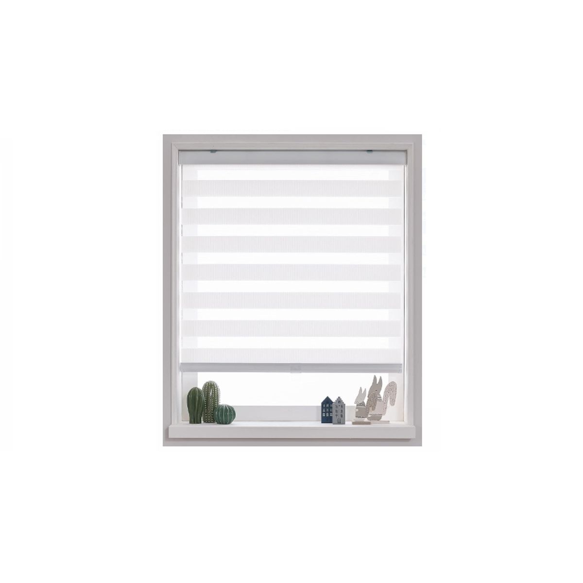 GENERICO - Cortina Roller Dúo Blanca 150x200cm