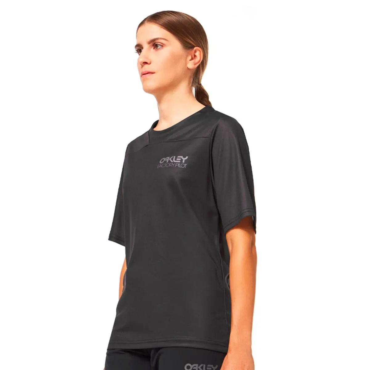 OAKLEY - Polera MTB Oakley Factory Pilot Lite SS Mujer Negro